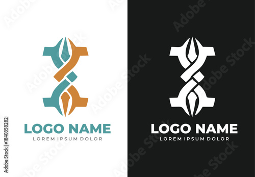 Tribal abstract concept logo design for your branding and identity