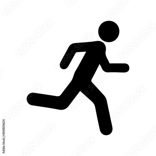 man running lifestyle business vector icon illustration