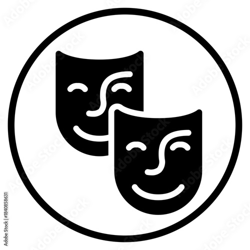 theater glyph icon