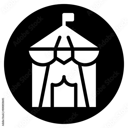 circus glyph icon