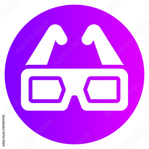 glasses gradient icon