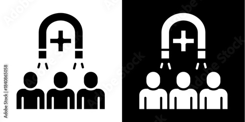 Patient Engagement Icon Set White Style Collection