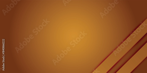 A warm brown and orange gradient background with two parallel diagonal lines in the bottom right corner, creating an abstract graphic design.