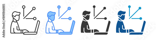 Pivot Icon Set Multiple Style Collection