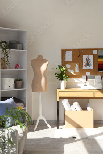 Interior of atelier with ma...