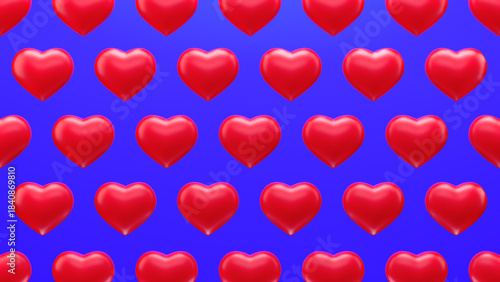 Red Hearts Background
