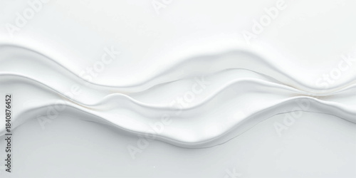 Abstract blue liquid wave background with smooth silk texture and soft light lines illustration pattern