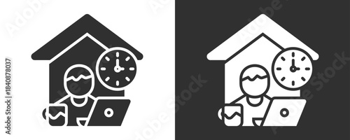 Homework Icon Set Vector Collection Isolated In Black And White