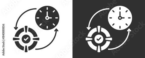 Discipline Icon Set Vector Collection Isolated In Black And White