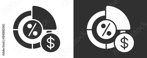 Quota Icon Set Vector Collection Isolated In Black And White