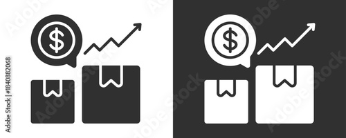 Upselling Icon Set Vector Collection Isolated In Black And White