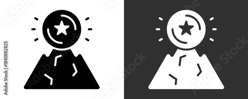 Success Icon Set Vector Collection Isolated In Black And White