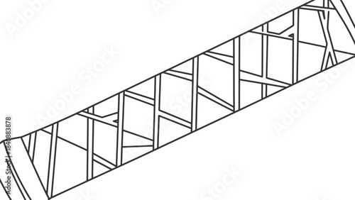 Abstract Geometric Structure of Steel Framework