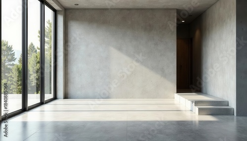 Smooth polished concrete with visible aggregate Modern, minimalist, interior, backdrop , elegant, construction, aggregate