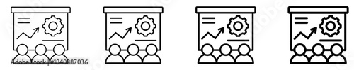 Technical Training Icon Set Different Style Collection
