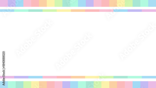パステルカラー枠素材【16:9素材シリーズ】