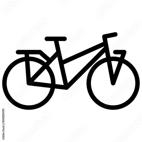 commuter bicycle icon vector illustration