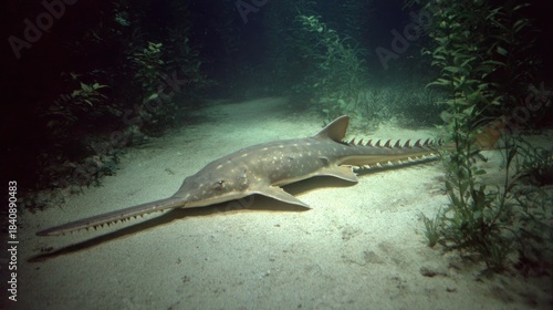 Underwater shot of a ray