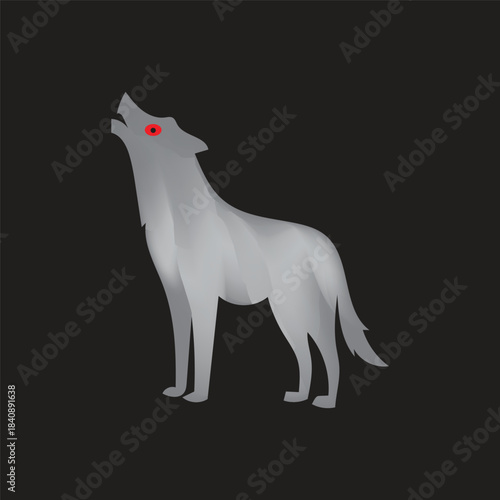 Wolf vector illustration image wolf is the largest carnivorous mammal of the dog family known for its strong physique, wide snout, short ears and long tail with fur varying from gray, brown to black o
