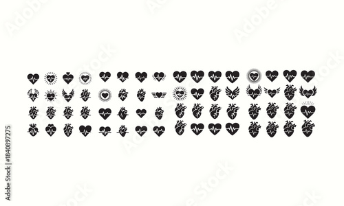 Minimal Heart Pattern Background