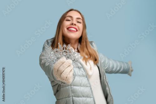Beautiful young woman with ...