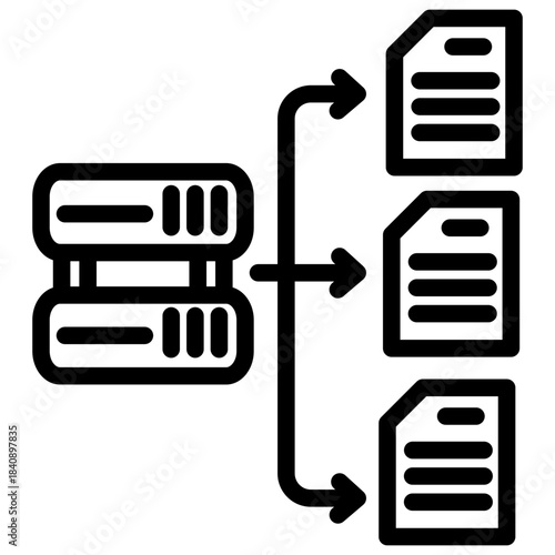 Data aggregation Icon