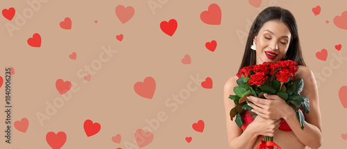 Beautiful young woman in se...