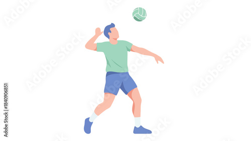 Active Male Athlete Playing Team Sport Ball Game Outdoors
