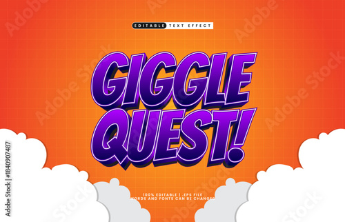 giggle quest editable text effect