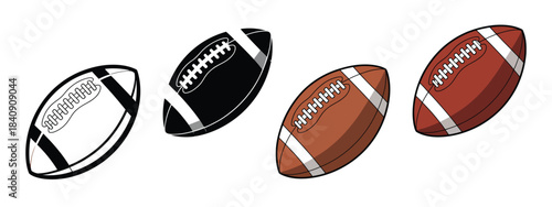 American football ball collection