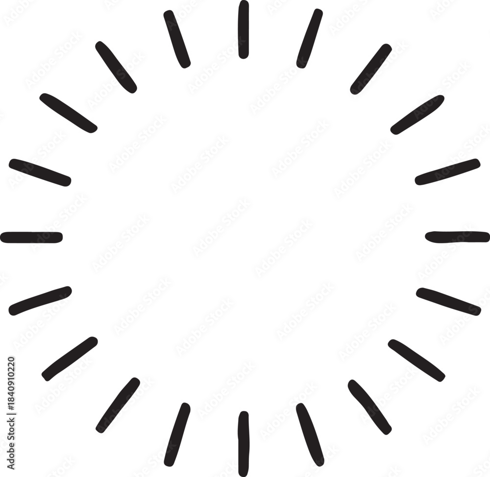 Obraz premium sunburst pattern with radiating lines, eps