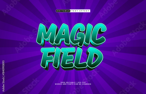 magic field editable text effect