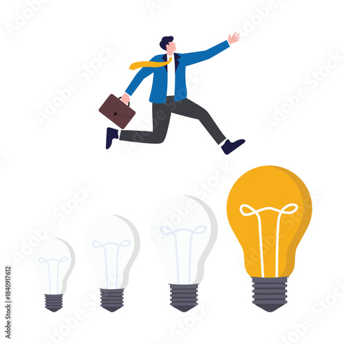 Business transformation, change management and transition to better innovative business, improvement and adaptation