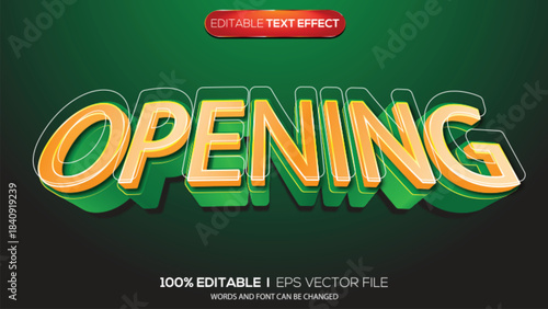 3D text effect opening theme