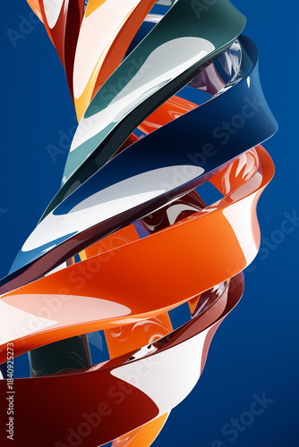 3d illustration of a classic  abstract gradient background with lines. PRint from the waves. Modern graphic texture. Geometric pattern.