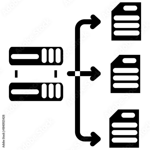 Data aggregation Icon