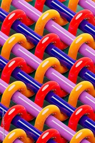 3d illustration of geometric   colorful   pattern of simple geometric  shapes