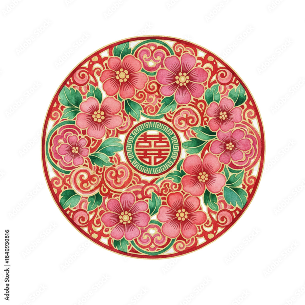 Naklejka premium chinese new year decoration