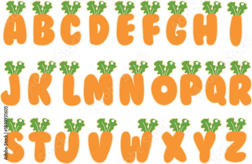 Cute Carrot Letter Basket Tag SVG, Laser Cut Files Glowforge A-Z Alphabet Back to School Essentials, Pencil Case Keychain Personalized Name