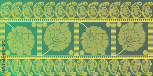 beautiful graphic saree design and this sari design is in Indian style which is for textile fashion industry and it can be used as wallpaper backdrop and website bg this style is originated in india 