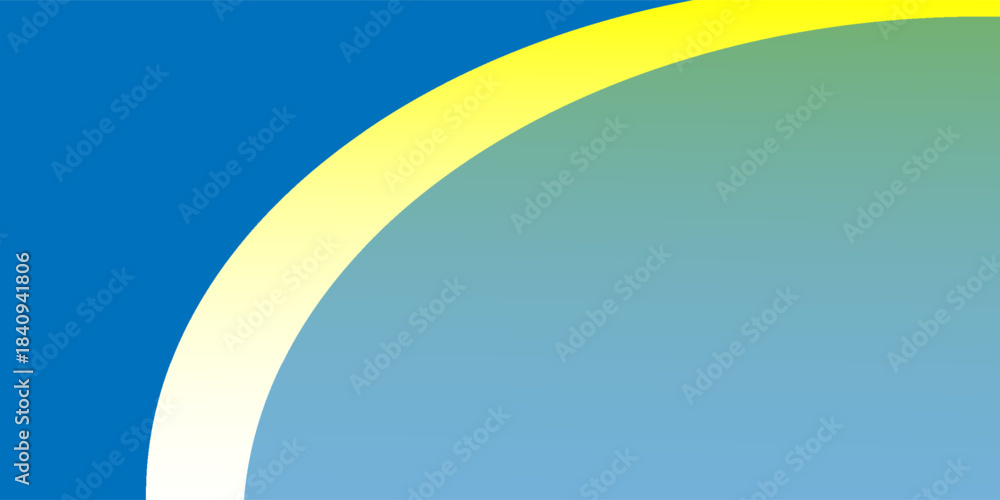 Obraz premium Abstract Background, Transparent Wavy Lines. Blue Background and Yellow Curves. Colorful Gradient Wavy Lines. Vector Illustration.