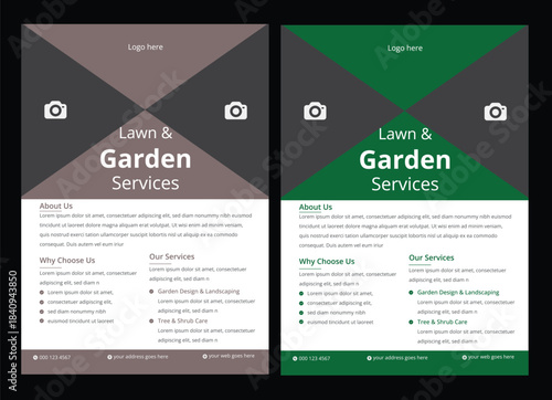 lawn care garden or landscaping services Tree and gardening service poster leaflet design. lawnmower flyer template. lawn care flyer design , gardening lawn care service flyer, poster, leaflet design 
