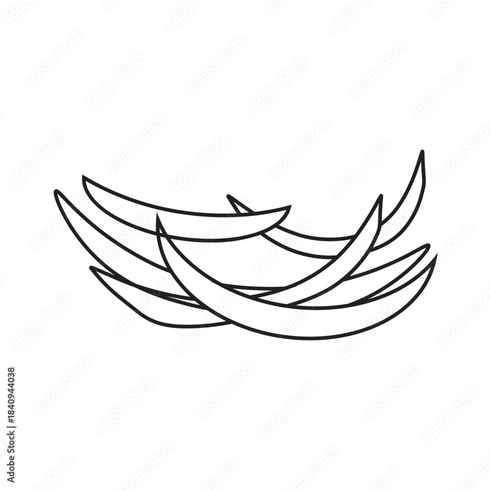 Fototapeta premium Cirrus Clouds line icon 