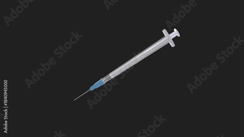 medical syringe vector illustration