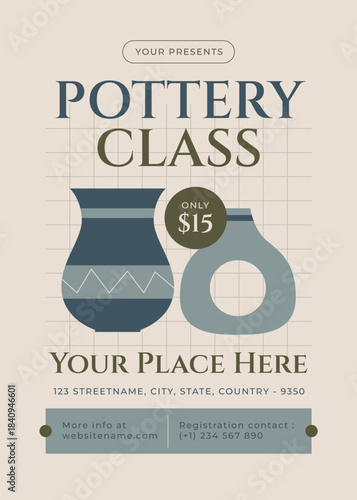 Pottery Class - Flyer