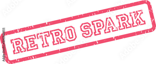 Textured Retro Spark Stamp Symbol for Igniting Ideas and Creative Energy