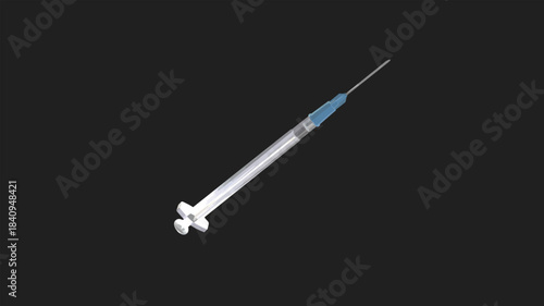 medical syringe vector illustration