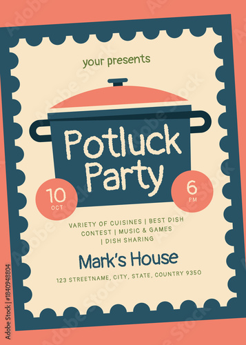 Potluck Party - Flyer