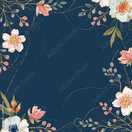 floral background with flowers