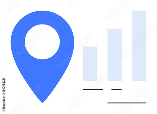 Free Download Data analysis concept. Data visualization shows the relationship between location tracking and growth trends. Data trends highlighted for business, marketing, or logistic purposes. analytics - GFXLoad